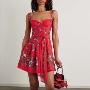 FARM Rio Red Floral Dress